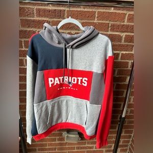 Patriots Upcycled Patchwork Hoodie